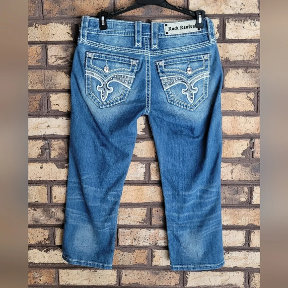 C - Rock Revival Bambi Capri jeans - Picture 1 of 5